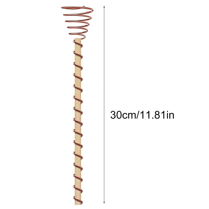 6/8/10Pcs Electroculture Garden Plant Stakes Coppers Wire for Electroculture Garden Antenna Support Plant Wood Stake 090C