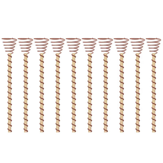 6/8/10Pcs Electroculture Garden Plant Stakes Coppers Wire for Electroculture Garden Antenna Support Plant Wood Stake 090C