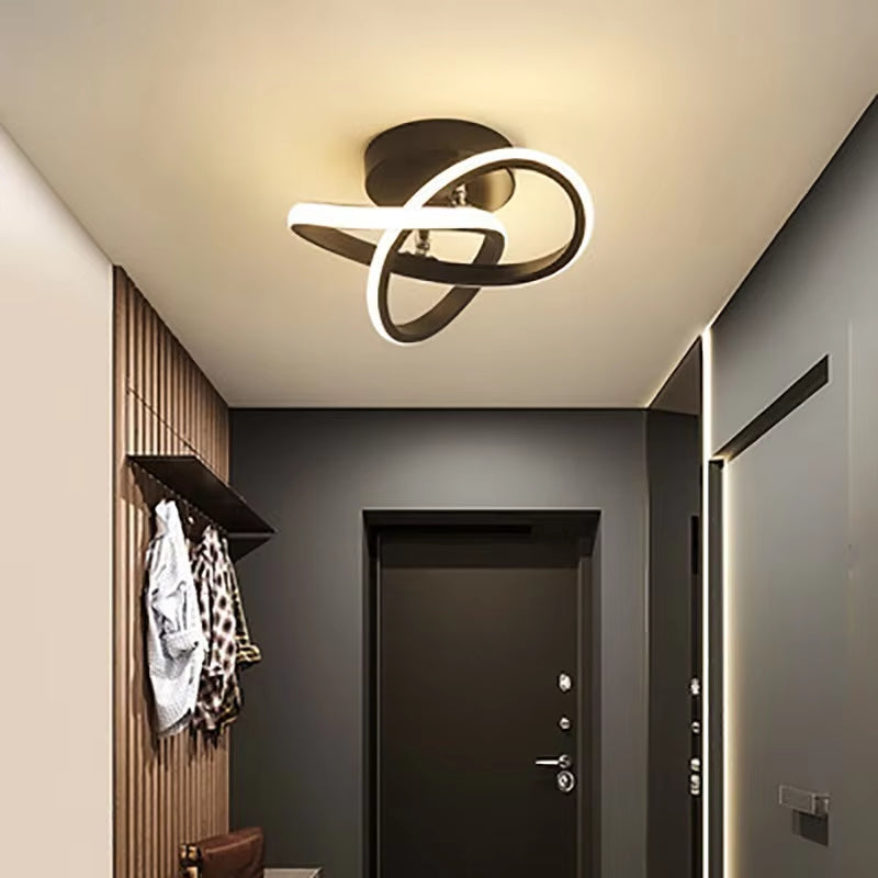 LED Strip Aisle Ceiling Lights Modern Minimalist Living Room Lamps for Balcony Entrance Staircase Home Decor Fixtures Led Luster