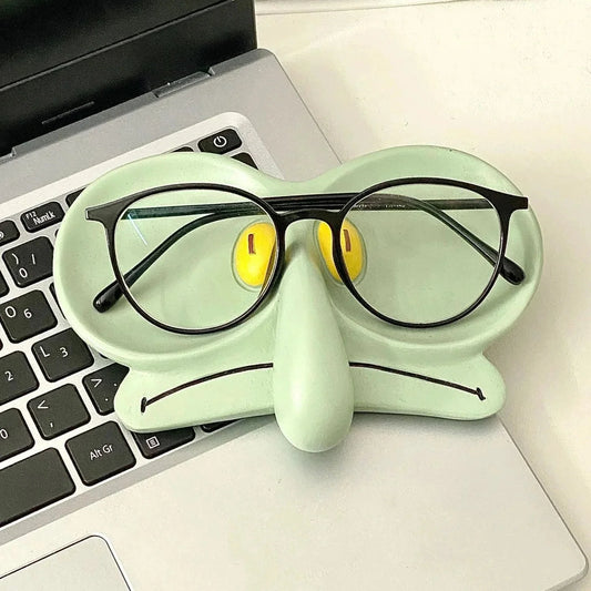 Squidward Eyeglass Tray Octopus Cartoon Resin Jewelry Tray Storage Tray Cute Desktop Holder Stand Home Office Desk Decoration