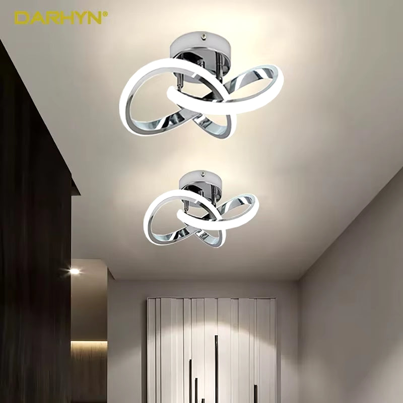 LED Strip Aisle Ceiling Lights Modern Minimalist Living Room Lamps for Balcony Entrance Staircase Home Decor Fixtures Led Luster