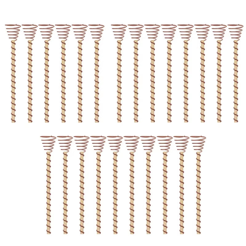 6/8/10Pcs Electroculture Garden Plant Stakes Coppers Wire for Electroculture Garden Antenna Support Plant Wood Stake 090C