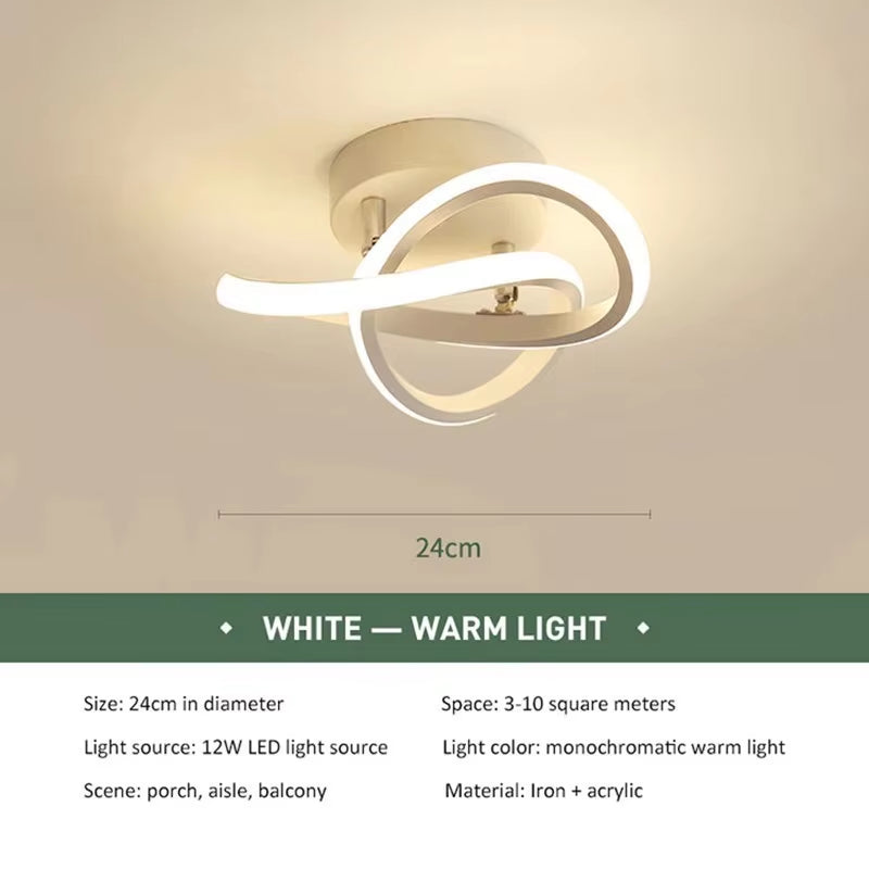 LED Strip Aisle Ceiling Lights Modern Minimalist Living Room Lamps for Balcony Entrance Staircase Home Decor Fixtures Led Luster